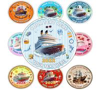 Personalised Cruise Door Magnets Custom Cruise Cabin Door Decor with Name Year,Customised Reusable Vacation Magnets Vinyl Cruise Door Sign-Mediterranean