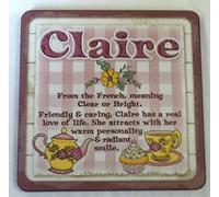 Personalised Cuppa Coasters Claire