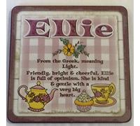 Personalised Cuppa Coasters Initial Ellie
