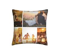 Personalised Cushion Cover 40x40cm Double-Sided Printing Custom Pillowcases with Photo Text for Family, Friends, Birthday, Wedding