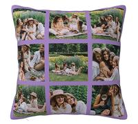 Personalised Cushion Cover with Picture Text, Custom Photo Pillow case Sofa Home Décor Custom Gift Birthday Wedding Keepsake Anniversary Christma (9 photos)