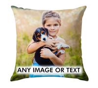 Personalised Cushion Covers 50cm Sofa Custom Pillow Case Personalised Gifts for Her Women Customised Photo Gifts for Daughter Son Custom Gift Best Friend Pet Dog Gift Funny Photo Presents Birthday