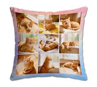 Personalised Cushions Pillow With Photo, Custom Pillow Case with Any Text & Imag, Customisable Pillows for Adults Kids Gifts for Mum, Dad, Boyfriend, Girlfriend, Family, Birthday Decorative Pillows