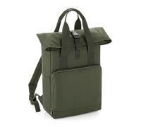 Personalised Custom BagBase Twin Handle Roll-Top Backpack Travelling Camp BG118