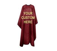 Personalised Custom Barber Cape, Custom Haircut Capes, Customized Hair Cutting Gown Hairdressing Apron, Waterproof Hair Cutting Apron, Professional Salon Hairdressing Shawl, DIY Gifts (Red)
