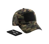 Personalised Custom Beechfield Printed Your Text Removable Patch 5-Panel Cap
