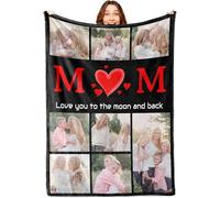 Personalised Custom Blanket for Mom,Personalized Gifts for Mum|150cmx200cm | Custom Photo Blanket for Mum, Personalised Gifts for Christmas, Mother's Day,Birthday.
