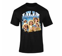 Personalised Custom Bootleg Rap T Shirt Vintage Collage T-Shirt Top Design - Vintage 90s Style Retro Tee, Birthdays, Christmas Music Fans, I Love my Girlfriend tshirt Black