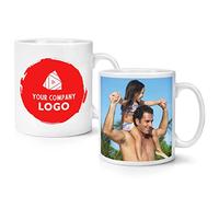 Personalised Custom Branded Company Logo Photo Printed Design Bulk 10oz Mug Cup 1/5/10/20/36/72/108