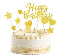 Personalised Custom Cake Topper with Any Name & Any Age Elegant Party Cake Decoration Gift for Milestone Birthdays and Special Celebrations A5XXXXDGCP