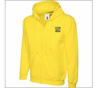 Personalised Custom Embroidered Classic Full Zip Workwear Hooded Sweatshirt TOPS