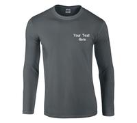 Personalised Custom Embroidered Gildan Softstyle Long Sleeve T-shirt Ring Spun