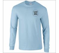 Personalised Custom Embroidered Gildan Ultra Cotton Long Sleeve Classic T-Shirt