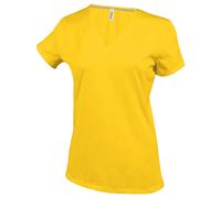 Personalised Custom Embroidered Kariban Ladies T-Shirt V Neck Short Sleeve KB381