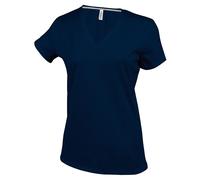 Personalised Custom Embroidered Kariban Ladies T-Shirt V Neck Short Sleeve KB381