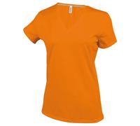 Personalised Custom Embroidered Kariban Ladies T-Shirt V Neck Short Sleeve KB381