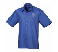 Personalised Custom Embroidered Premier Mens Short Sleeve Staff Work Wear Shirt