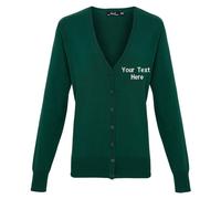 Personalised Custom Embroidered Premier Women's Button-through Knitted Cardigan