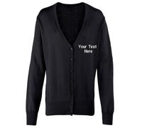 Personalised Custom Embroidered Premier Women's Button-through Knitted Cardigan