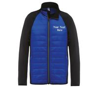 Personalised Custom Embroidered Proact Contrast Zip Dual Fabric Sports Jacket