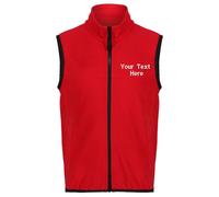 Personalised Custom Embroidered Regatta Junior Kids Microfleece Bodywarmer Sport
