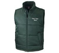 Personalised Custom Embroidered Result Core Bodywarmer Full Zip Waistcoat Gilet