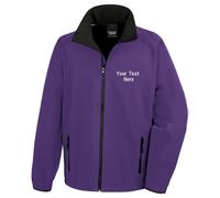 Personalised Custom Embroidered Result Core Softshell Jacket Full Zip Closing
