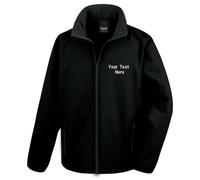 Personalised Custom Embroidered Result Core Softshell Jacket Full Zip Closing
