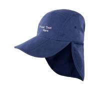 Personalised Custom Embroidered Result Headwear Fold Up Legionnaire Cap Sports