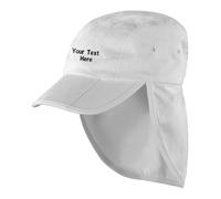 Personalised Custom Embroidered Result Headwear Fold Up Legionnaire Cap Sports