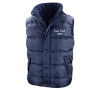 Personalised Custom Embroidered Result Nova Padded Gilet Water Repellent R223X