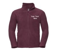 Personalised Custom Embroidered Russell Full-zip outdoor fleece Sports 8700M