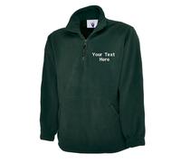 Personalised Custom Embroidered Uneek Premium 1/4 Zip Micro Fleece Jacket unisex