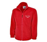 Personalised Custom Embroidered Uneek Premium Full Zip Micro Fleece Jacket