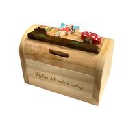 Personalised Custom Engraved Fairy Wooden Money Box - Engraved With Any Name/Message