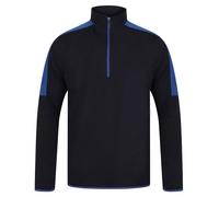 Personalised Custom Finden & Hales Contrast Panels Zip Neck MidLayer Top LV571