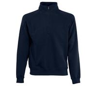 PERSONALISED CUSTOM FRUIT OF THE LOOM PREMIUM 70/30 ZIP NECK SWEATSHIRT SS830