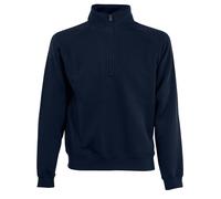 PERSONALISED CUSTOM FRUIT OF THE LOOM PREMIUM 70/30 ZIP NECK SWEATSHIRT SS830