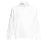 PERSONALISED CUSTOM FRUIT OF THE LOOM PREMIUM 70/30 ZIP NECK SWEATSHIRT SS830