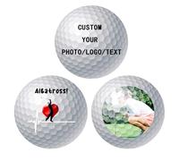 Personalised Custom Golf Balls - Add Text/Photo/Logo, Practice Birthday Gifts For Men (12)
