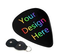 Personalised Custom Guitar Picks 6-Pack - Plectrum Holder for Acoustic, Electric, Bass, Ukulele - Gift for Guitar Players (Men, Women, Dad, Boyfriend, Friends)