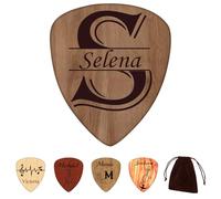 Personalised Custom Guitar Picks That Fit into Guitar Pick Holder, Great Gifts for Musicians, Christmas Gifts (Log Colour)