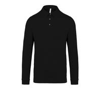 Personalised Custom Kariban Jersey knit Long Sleeve Polo Shirt Collared KB264