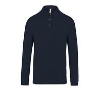 Personalised Custom Kariban Jersey knit Long Sleeve Polo Shirt Collared KB264