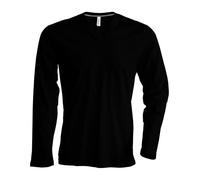 Personalised Custom Kariban Men's long-sleeved V-neck T-shirt Long sleeve KB358
