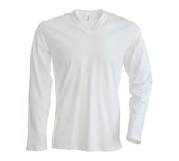 Personalised Custom Kariban Men's long-sleeved V-neck T-shirt Long sleeve KB358
