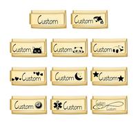 Personalised Custom Made Italian Charm- Any Name or Date - fits all 9mm Italian Style Charm Bracelets(Gold Superlink)