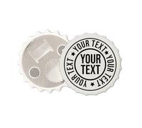 Personalised Custom Magnetic Bottle Cap Opener Fridge Magnet Any Text/Image 3D UV Printed
