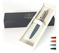 Personalised Custom Parker Jotter Bond Street Pen + Gift Box | Design A Truly Unique Present | Laser Engraved - Blue