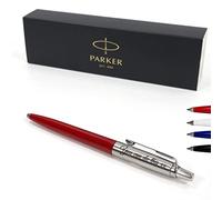 Personalised Custom Parker Jotter Pen + Gift Box | Design A Truly Unique Present | Laser Engraved - Red